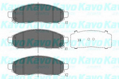 KAVO PARTS kbp6574 -  Комплект тормозных колодок, дисковый тормоз